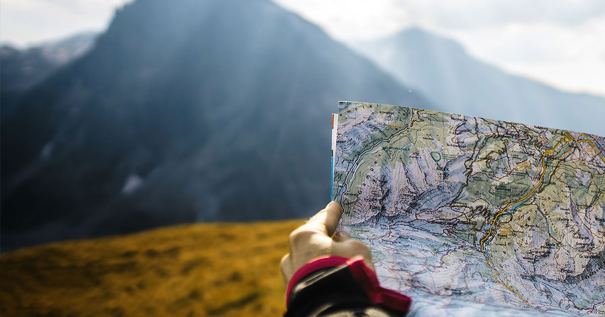 Man holding map