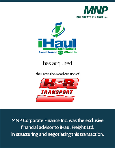 iHaul Freight Ltd has acquired the Over-The-Road division of H and R Transport